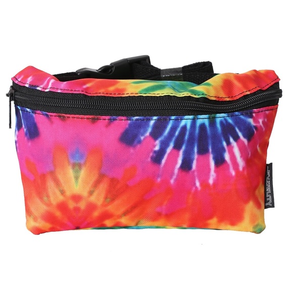 Rainbow Tie Dye Print Fanny Pack Waist Bag - Picture 2 of 10